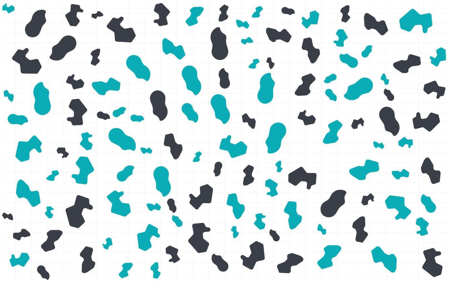 A pattern of black and white spots on a white background vector