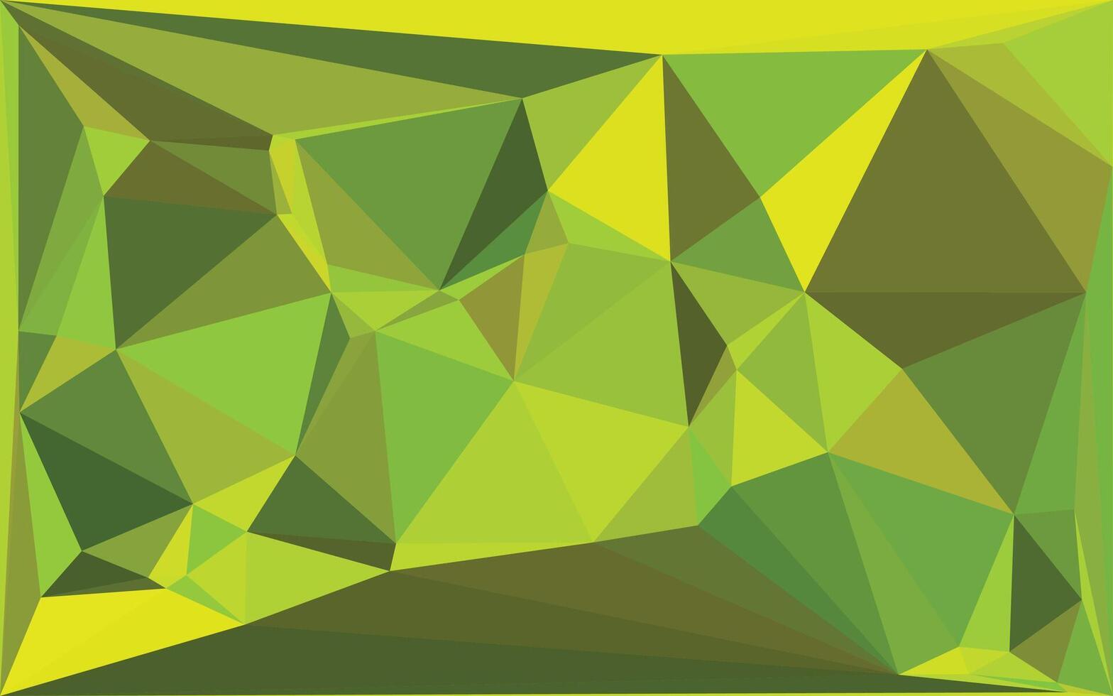 A green and yellow polygonal background vector