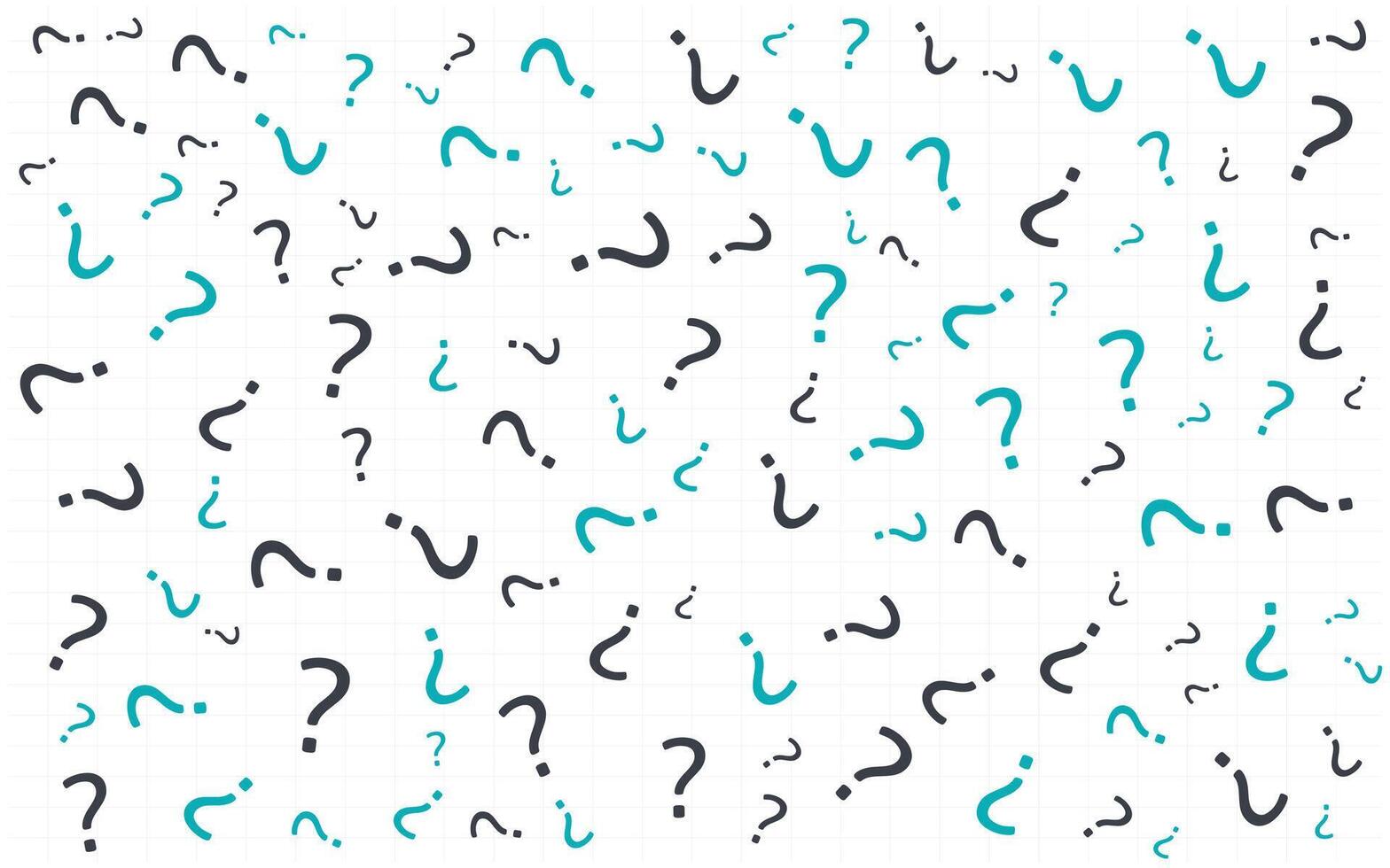 Question marks on a white background vector