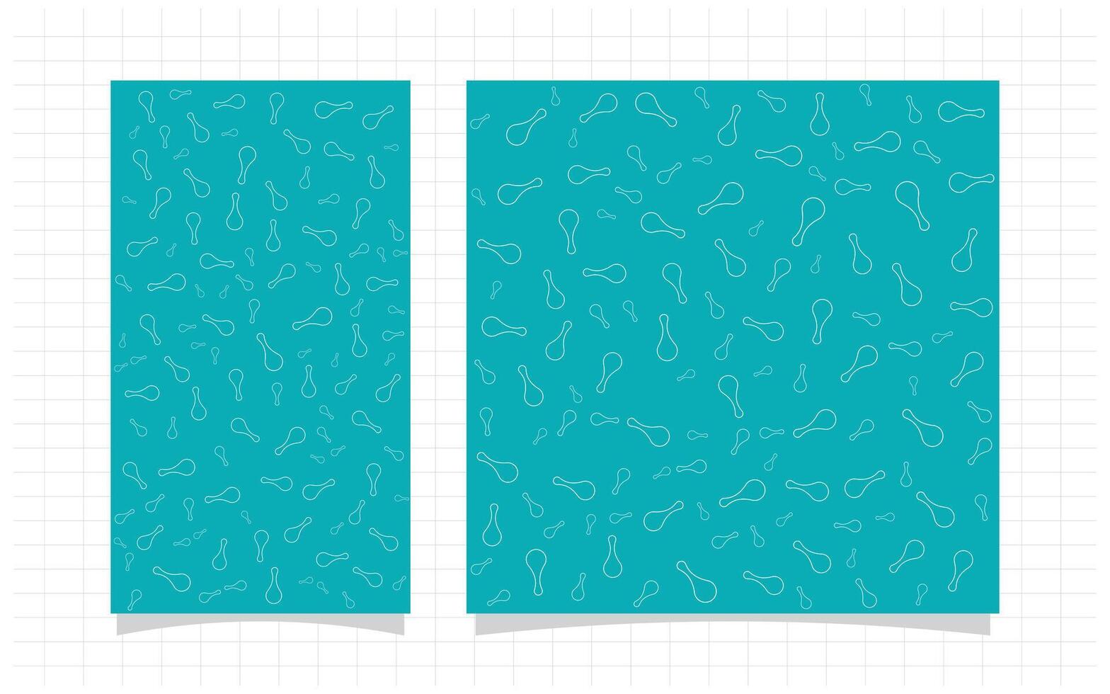 Two blue banners with white lines on them vector