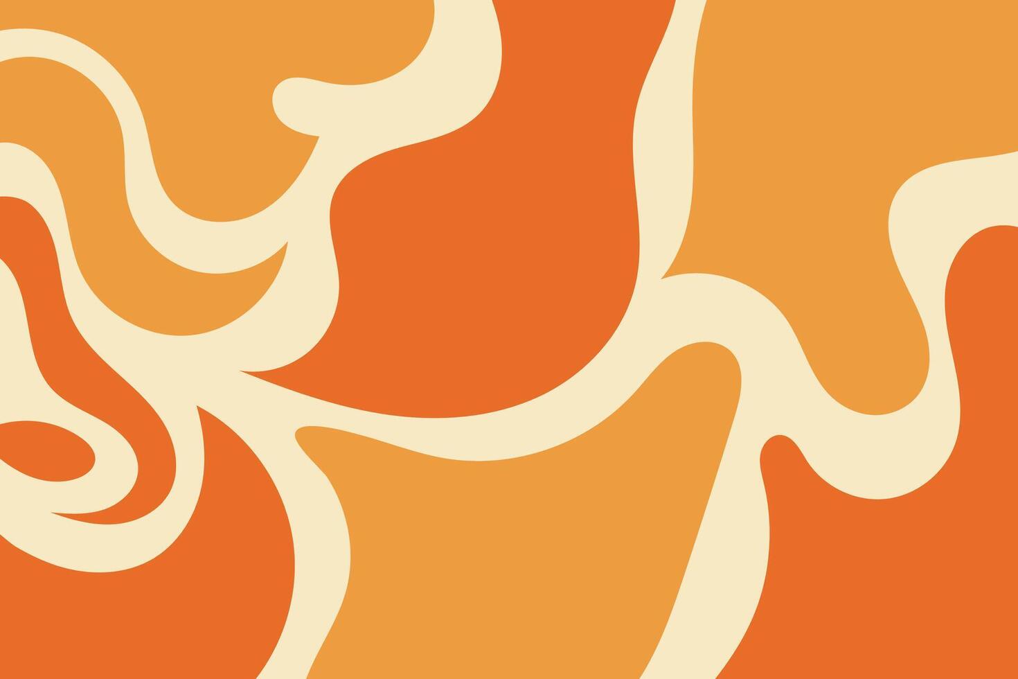 A background with orange and white swirls vector