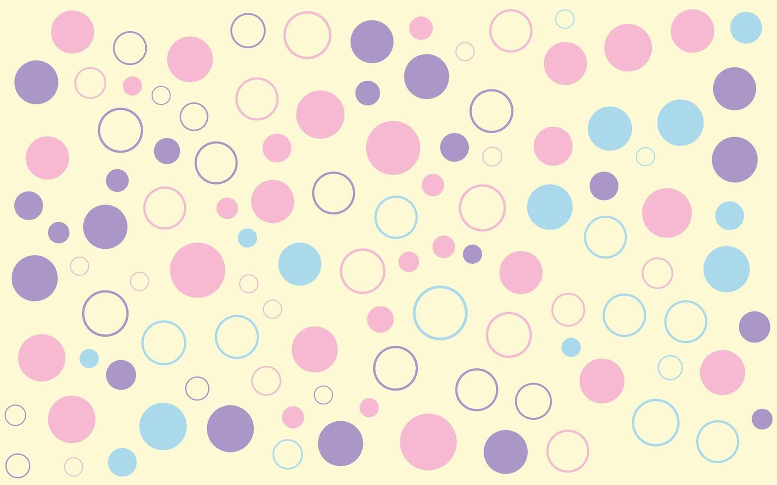 Polka dots on a light yellow background vector