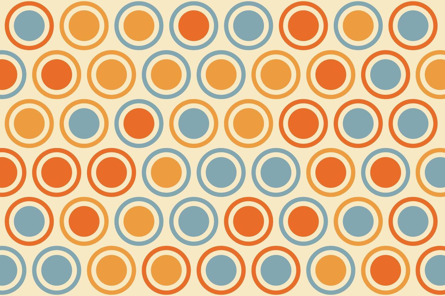 Retro circles fabric by jessicas on spoonflower - custom fabric vector