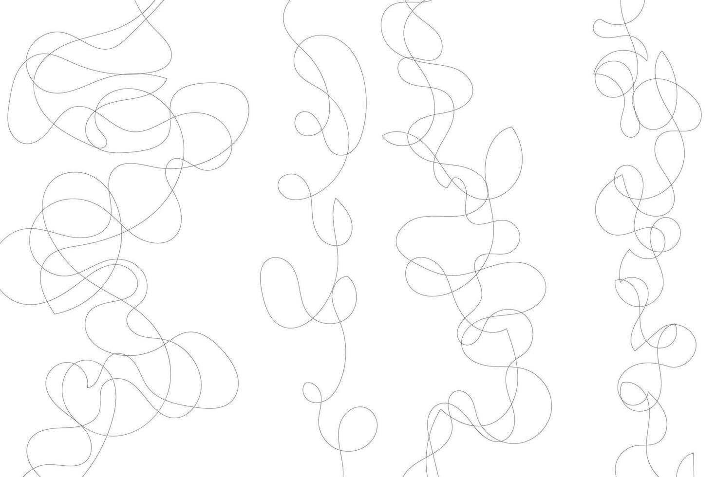 A set of lines that are drawn in different shapes vector