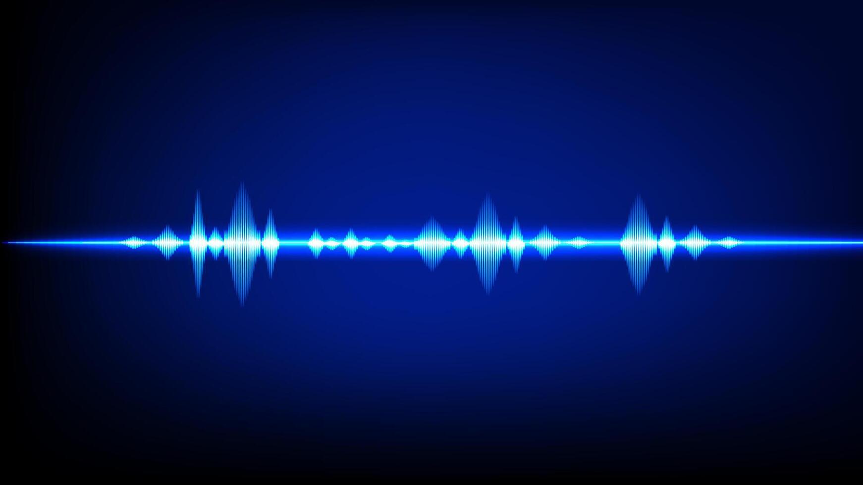 Abstract Sound Wave Blue Digital Frequency wavelength graphic design Illustration vector
