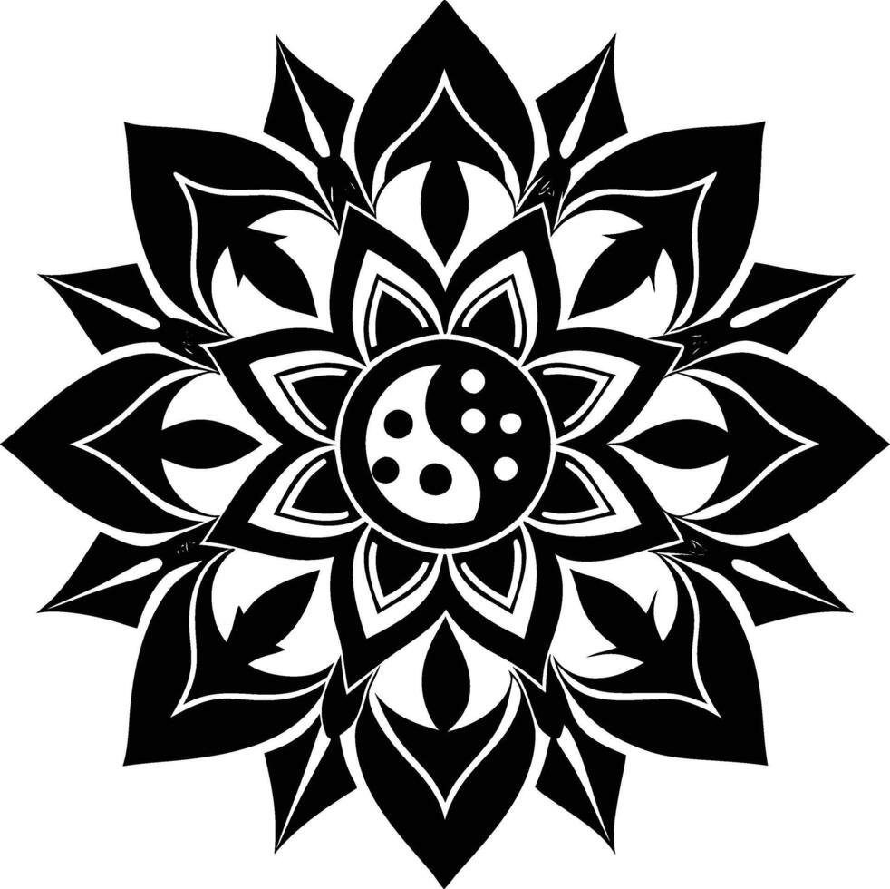 Beautiful ornamental mandala design background vector