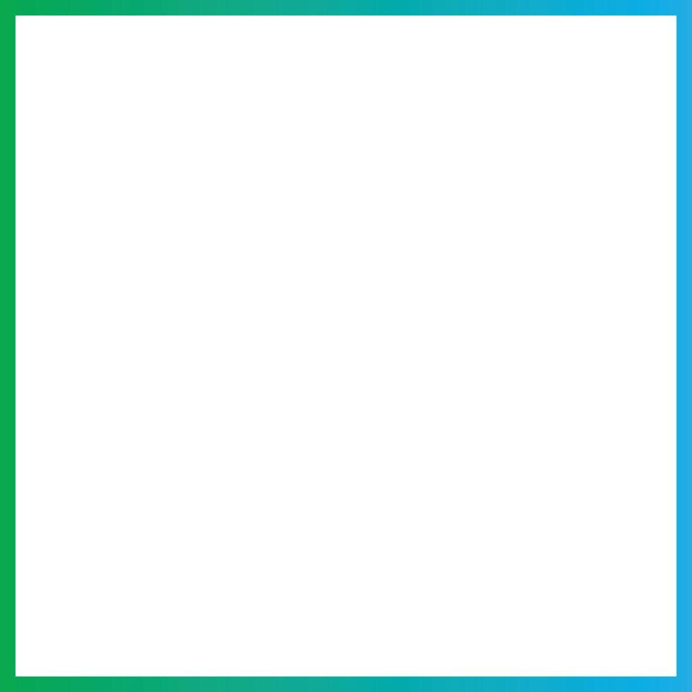 Green and Sky Blue Frame 1 into 1 Ratio Size - 1x1 ratio vector