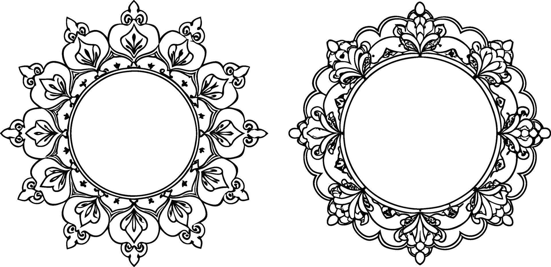 Outline Mandala design vector