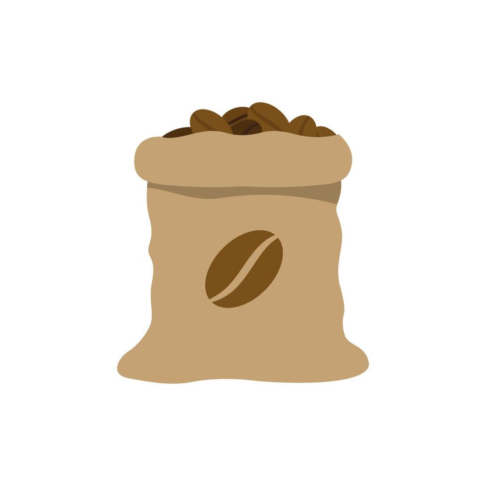A sack of coffee beans, premium quality design vector