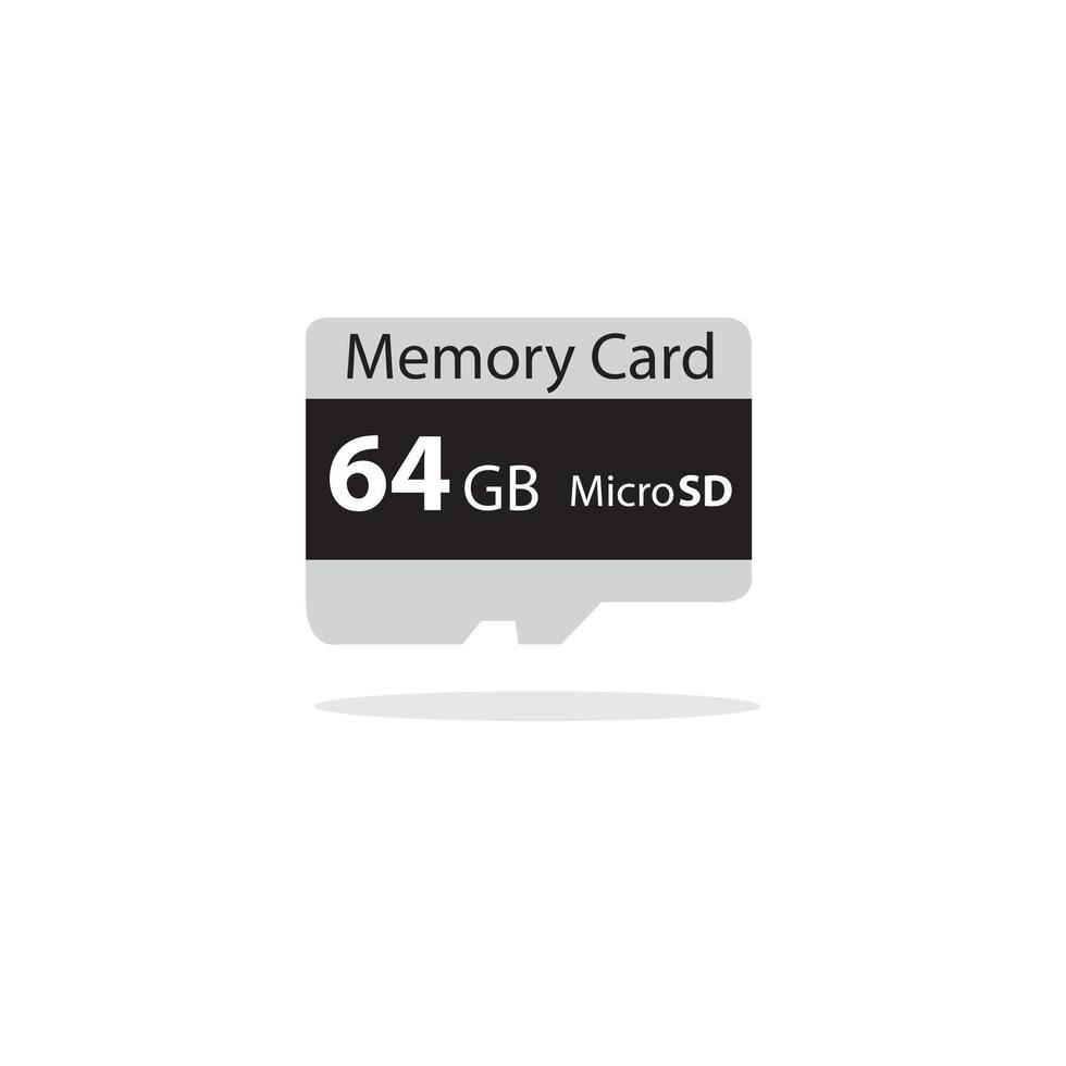 Memory Card Micro SD. 64 GB vector