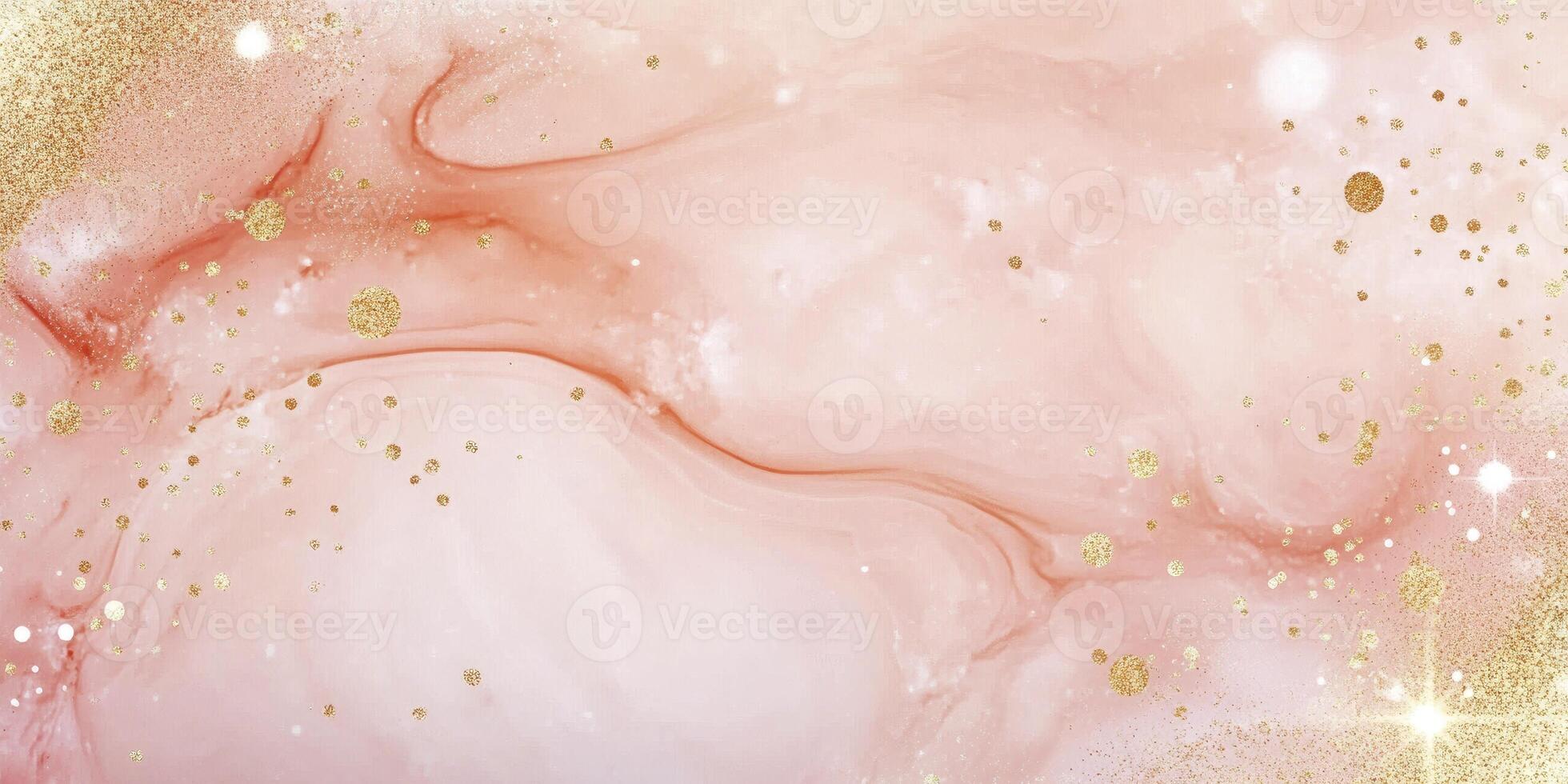 A beautiful pink and gold background with a gold line running through it. The pink and gold colors create a warm and inviting atmosphere, while the gold line adds a touch of elegance photo
