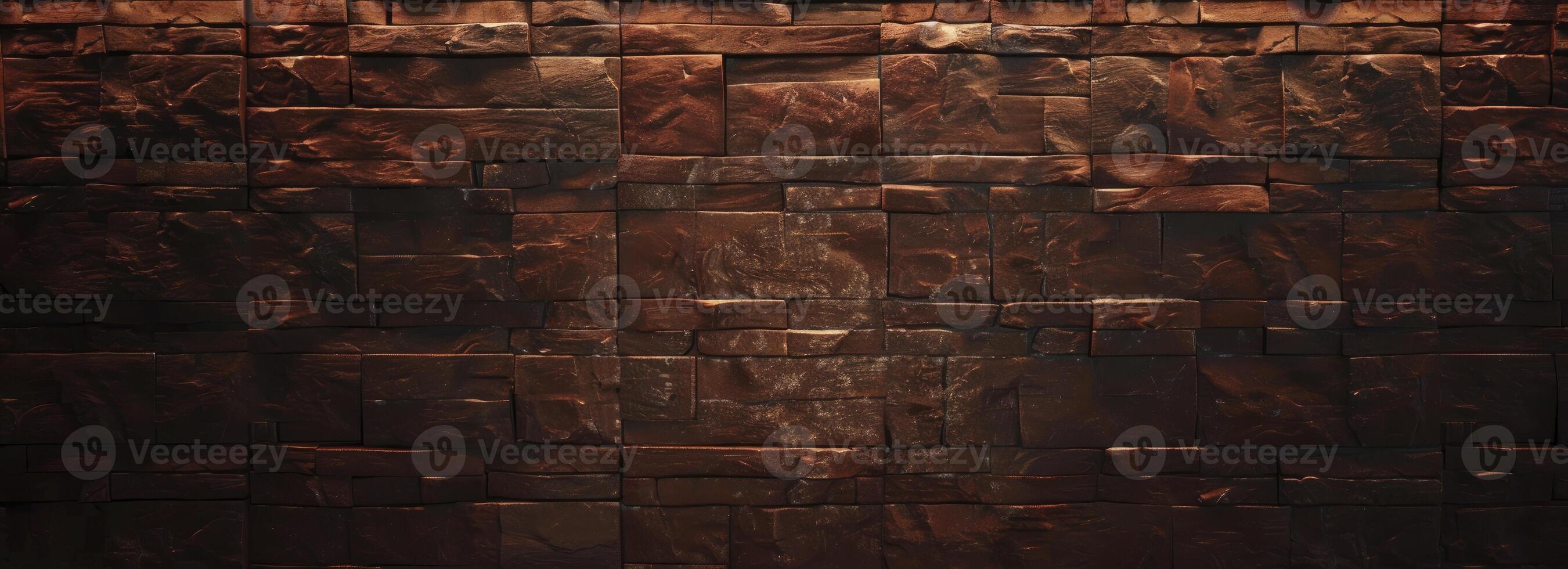 A brown wall with many squares on it photo