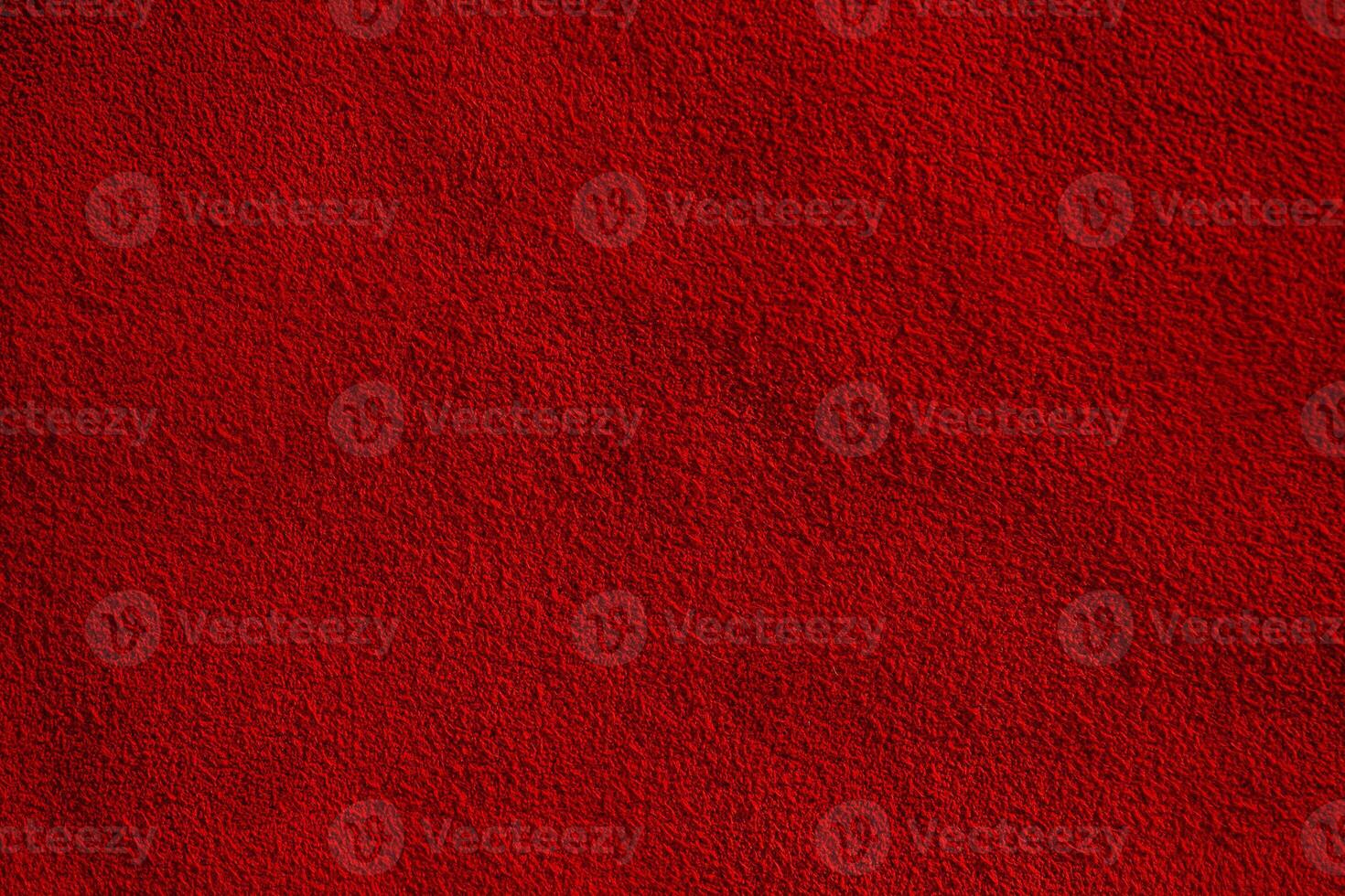 Suede texture. Red suede background macro photo. photo