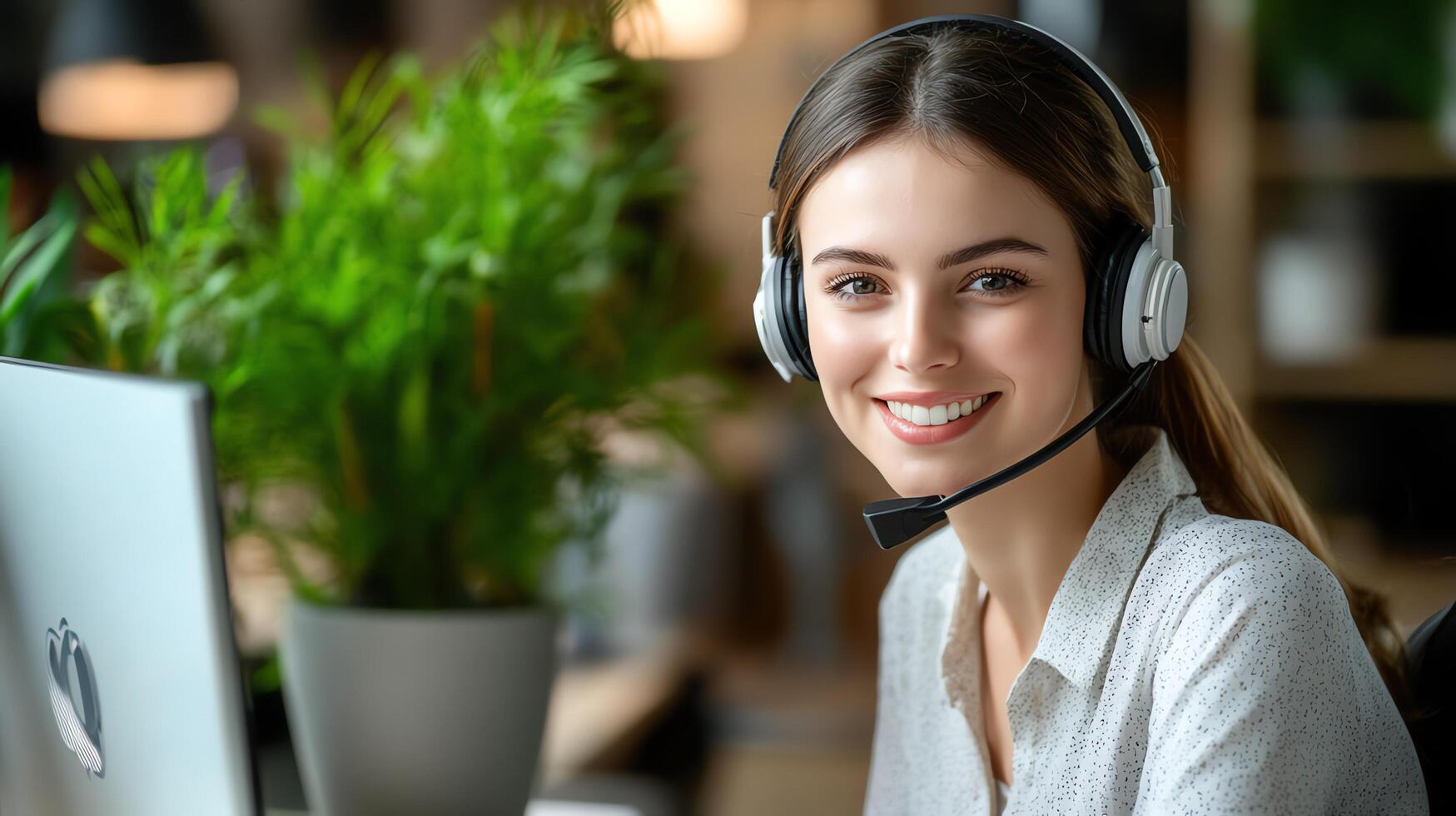 Portrait, call center and consulting with headphones for customer service, photo