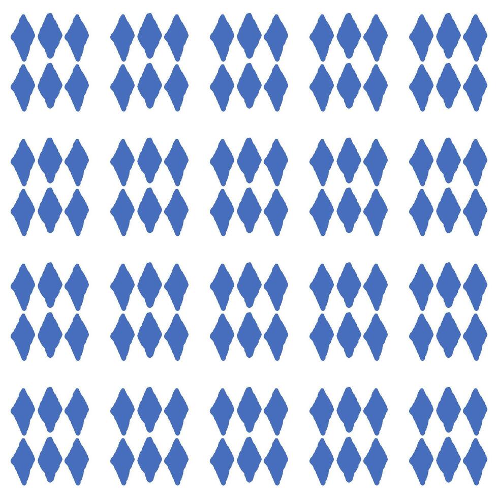 Geometric Blue Diamond Tile Pattern vector