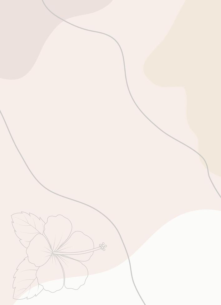 Flower Abstract Neutrals Background vector
