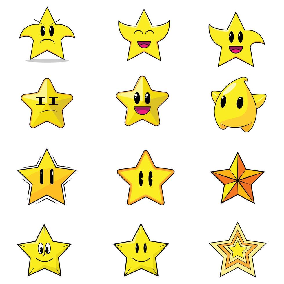The Illustration of Star Game Set vector