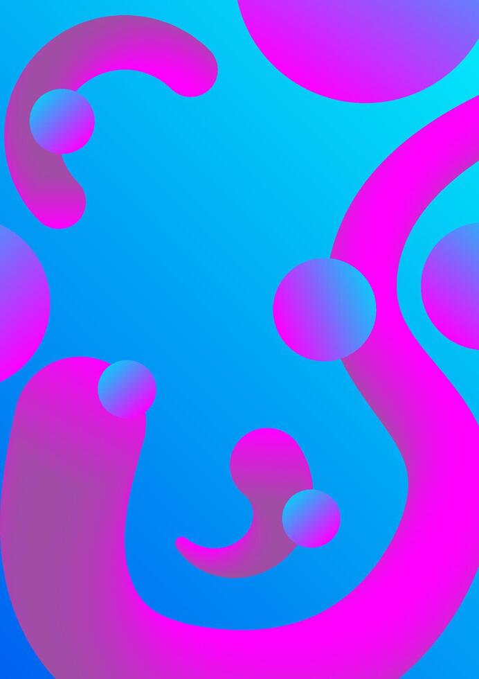 Flowing smooth wave pattern and 3d line on blue color background. Internet network and communication signal technology, fiber optic line. Science and music backdrop. vector