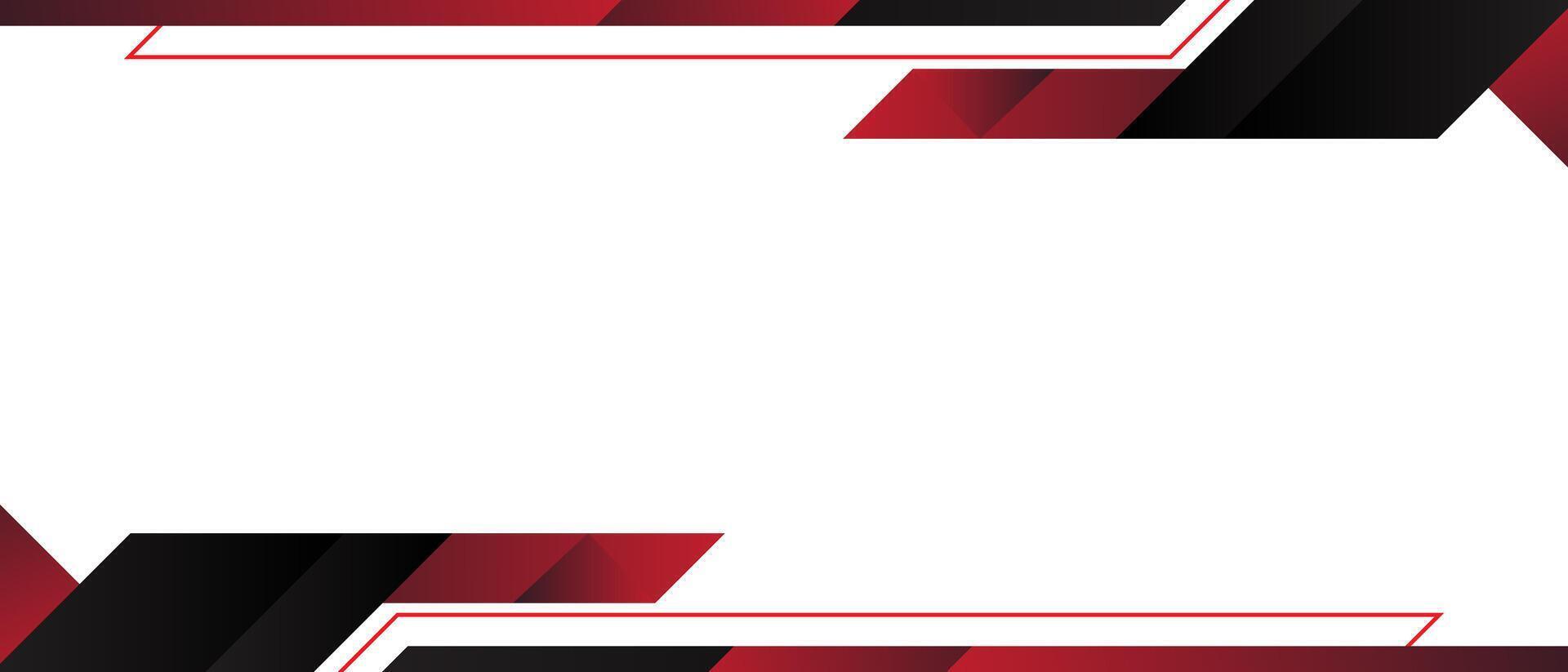 A red and black background with a white frame vector