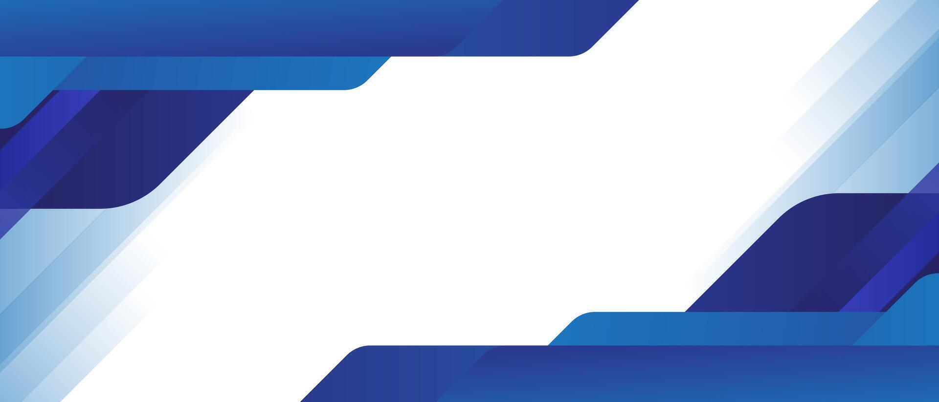 Blue abstract background with white lines vector