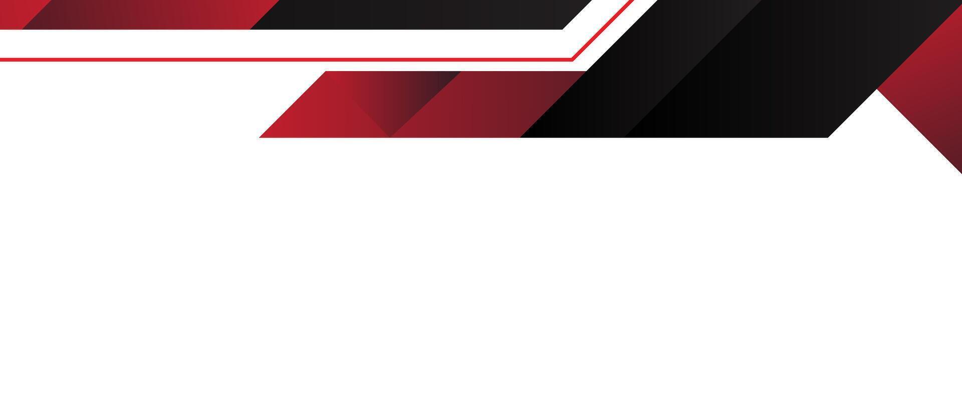 A red and black background with a white and black design vector