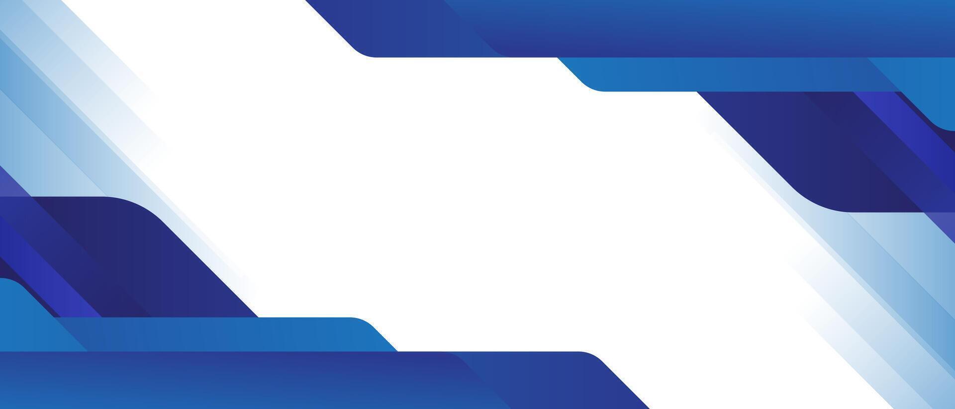 Blue abstract background with white lines vector