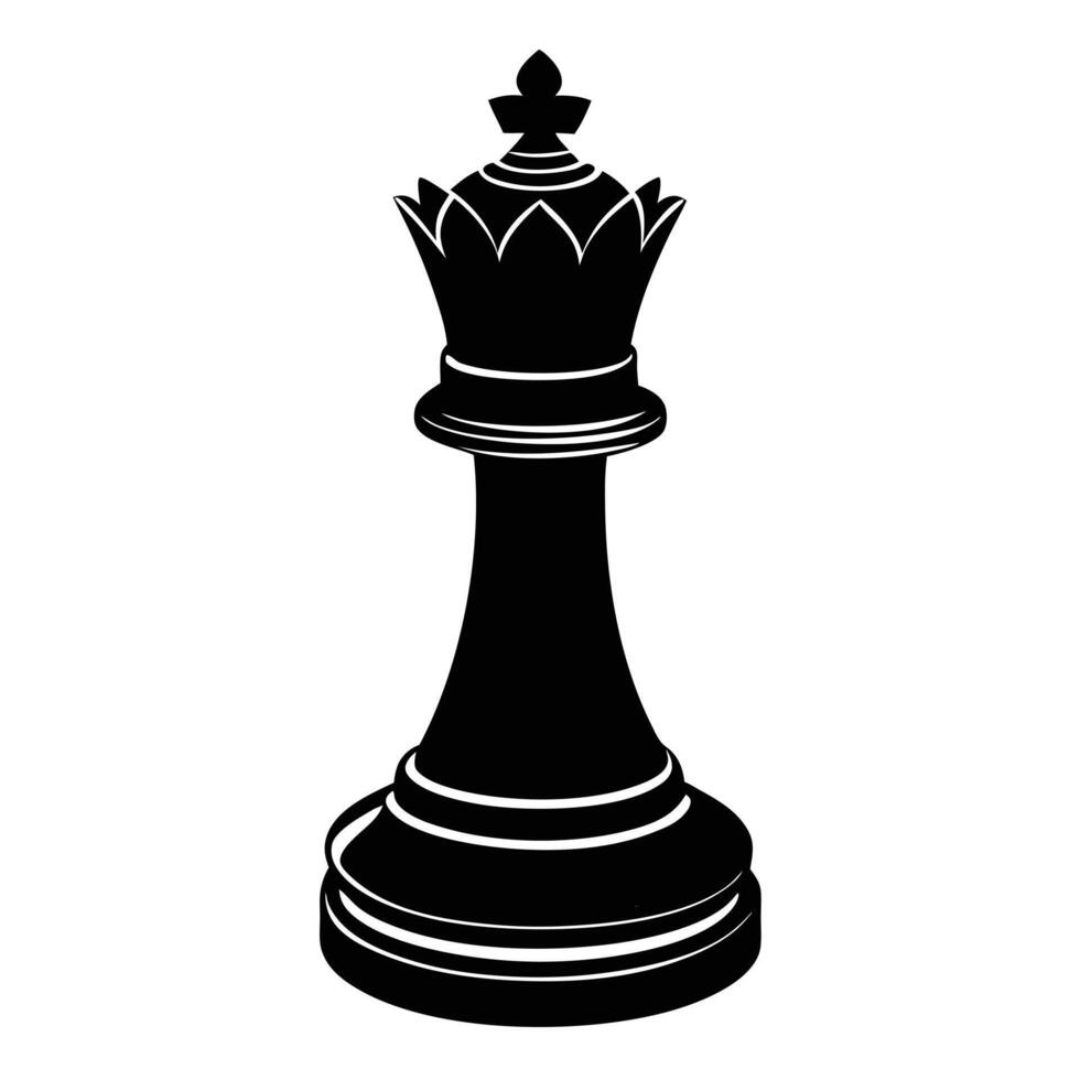 chess pieces king solid black color. vector