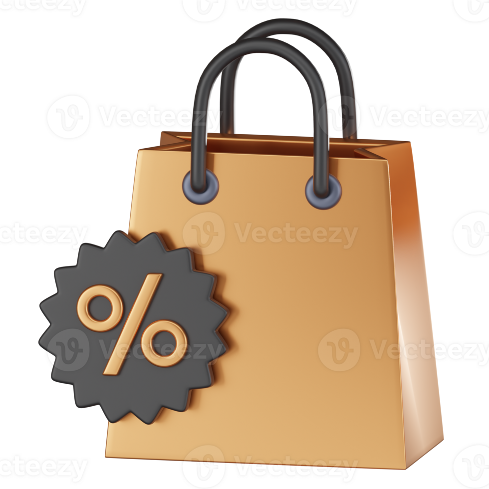 Online Shopping Supersale, Exclusive Discount Icons. 3D render png