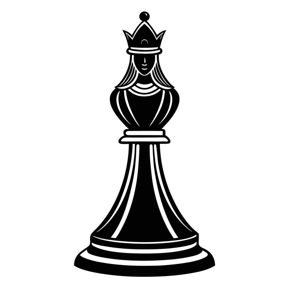 chess pieces king solid black color. vector
