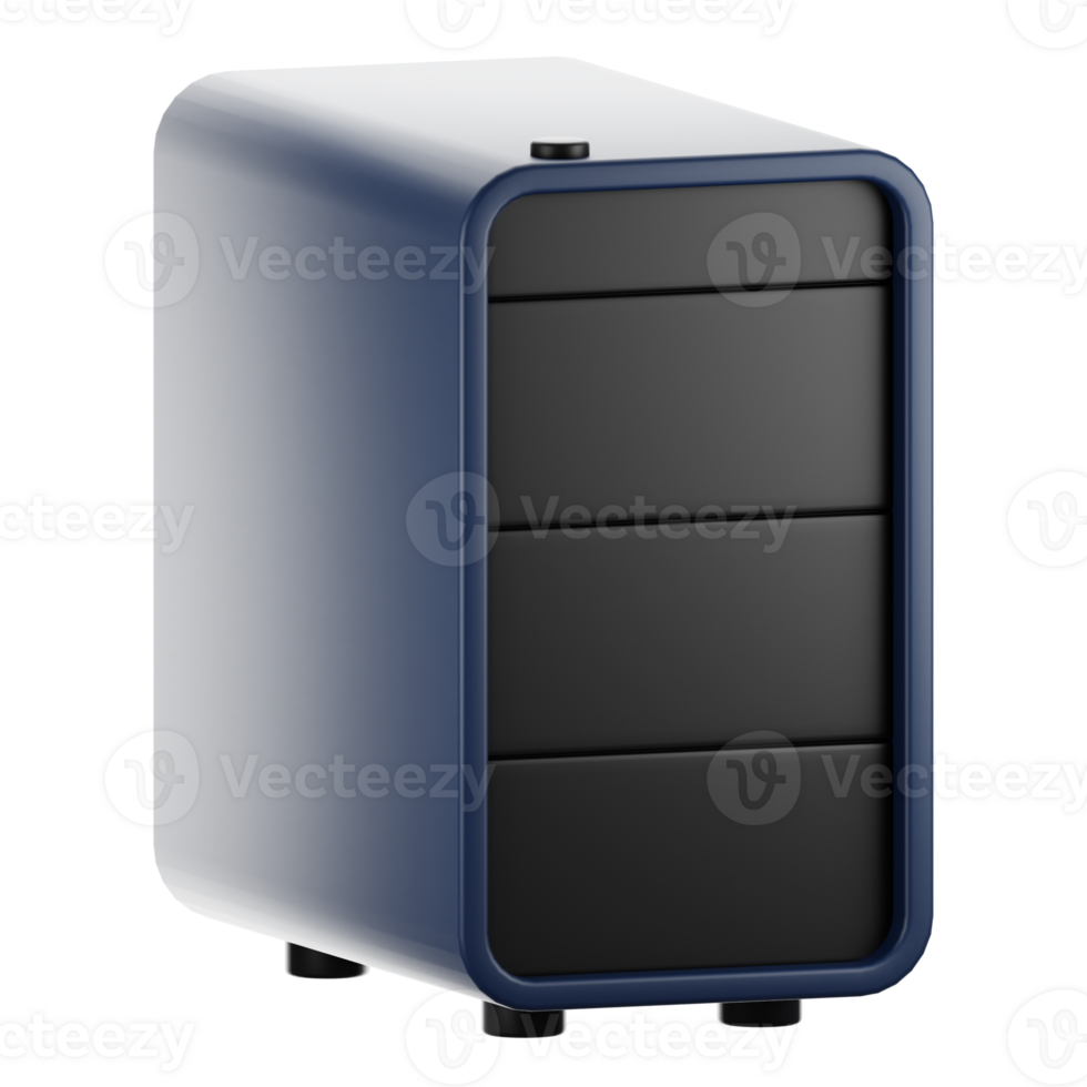 3d rendering office icon concept. 3d render pc png