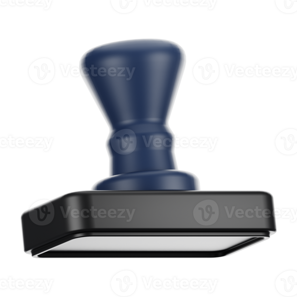 3d rendering office icon concept. 3d render stamp png