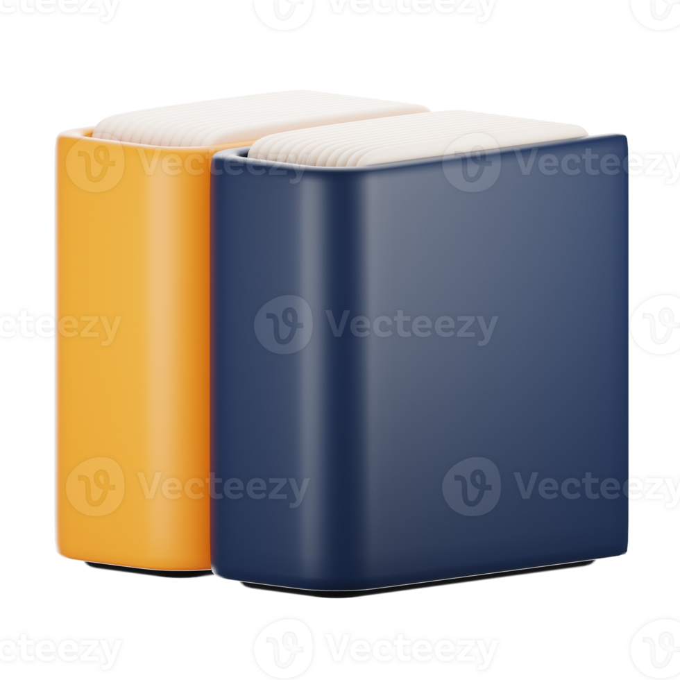 3d rendering office icon concept. 3d render file folder png