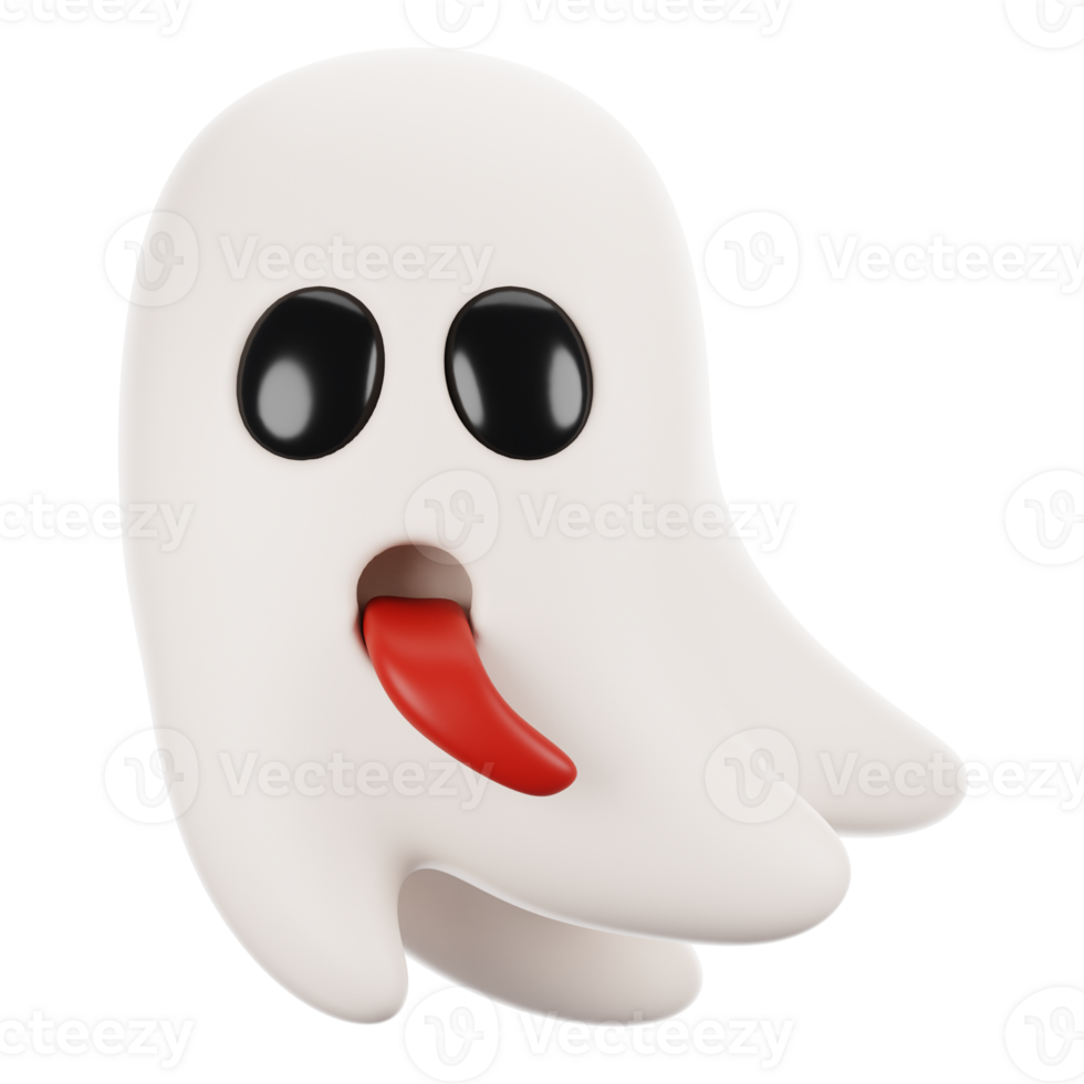 3d rendering halloween icon concept. 3d render ghost png