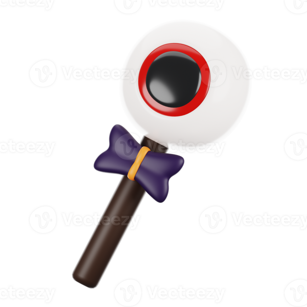 3d rendering halloween icon concept. 3d render eye candy png