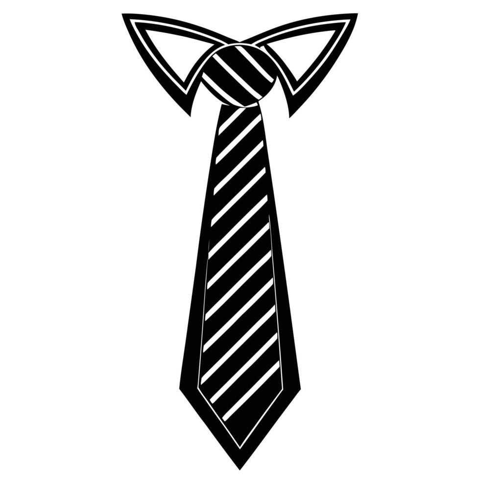 a black and white drawing of a tie vector