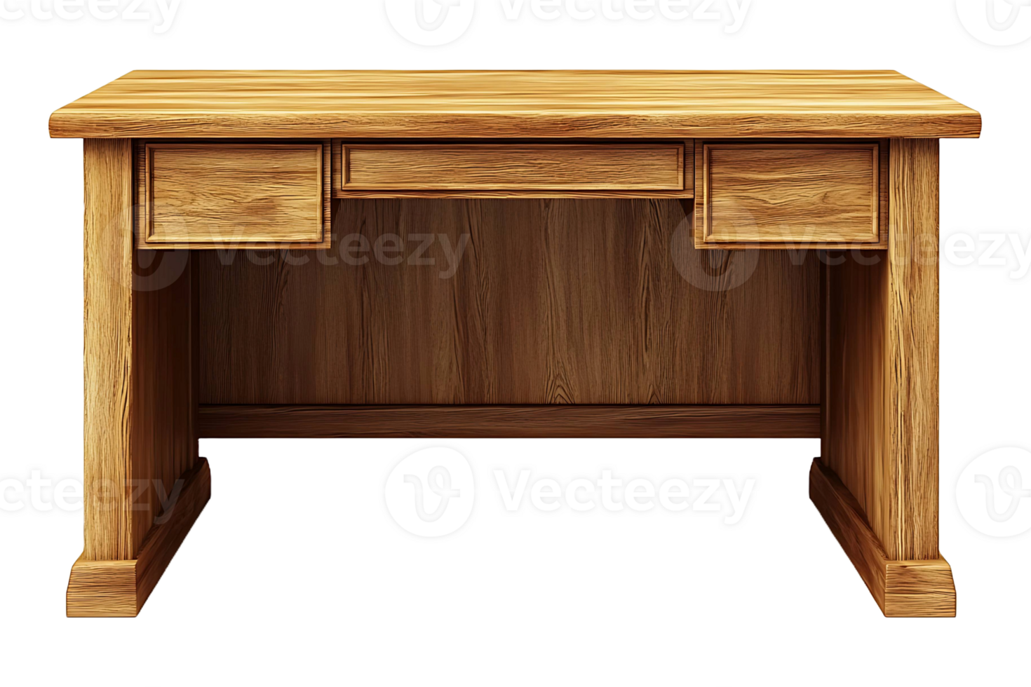 Office desk isolated on transparent background. png