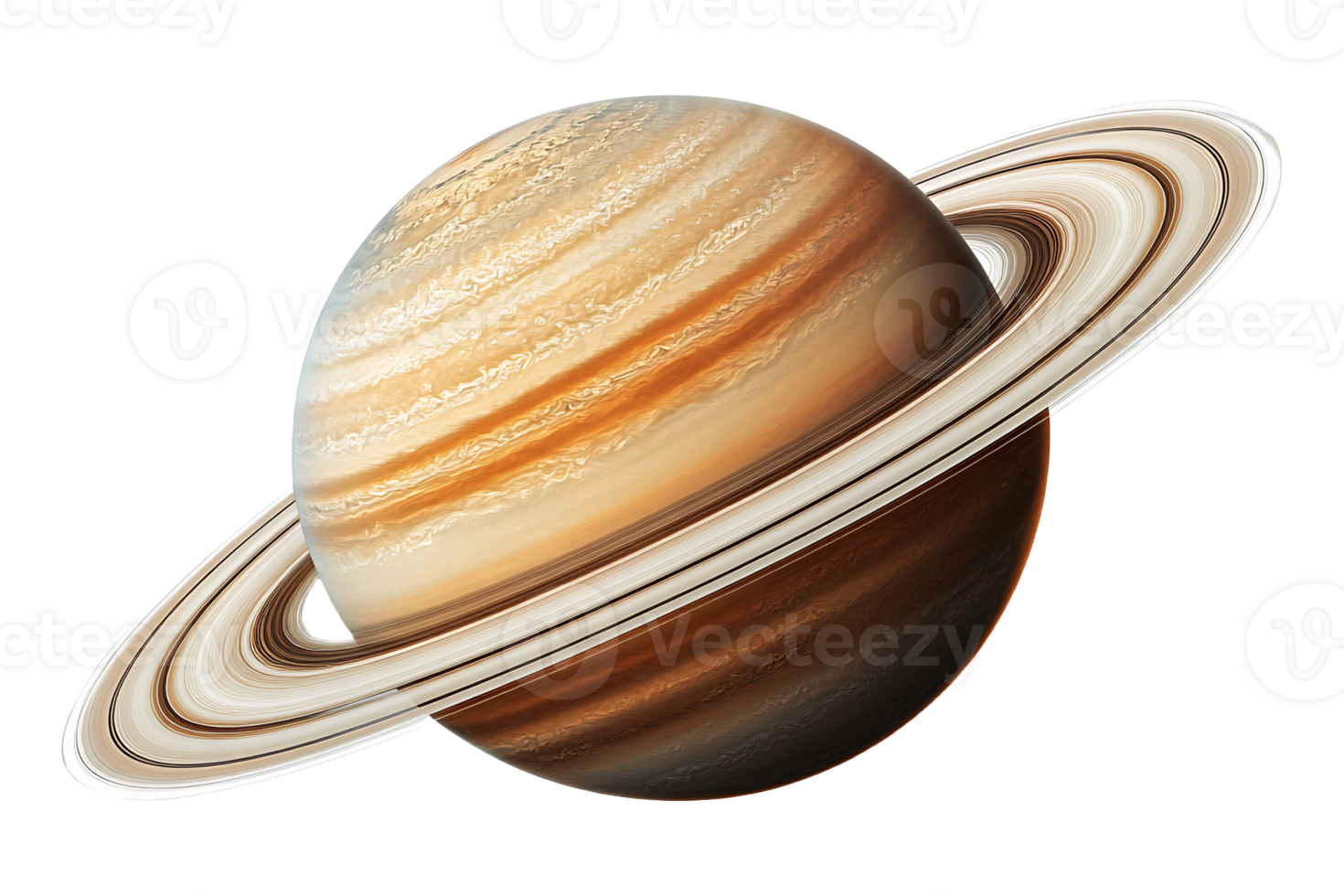 Saturn planet with its rings png
