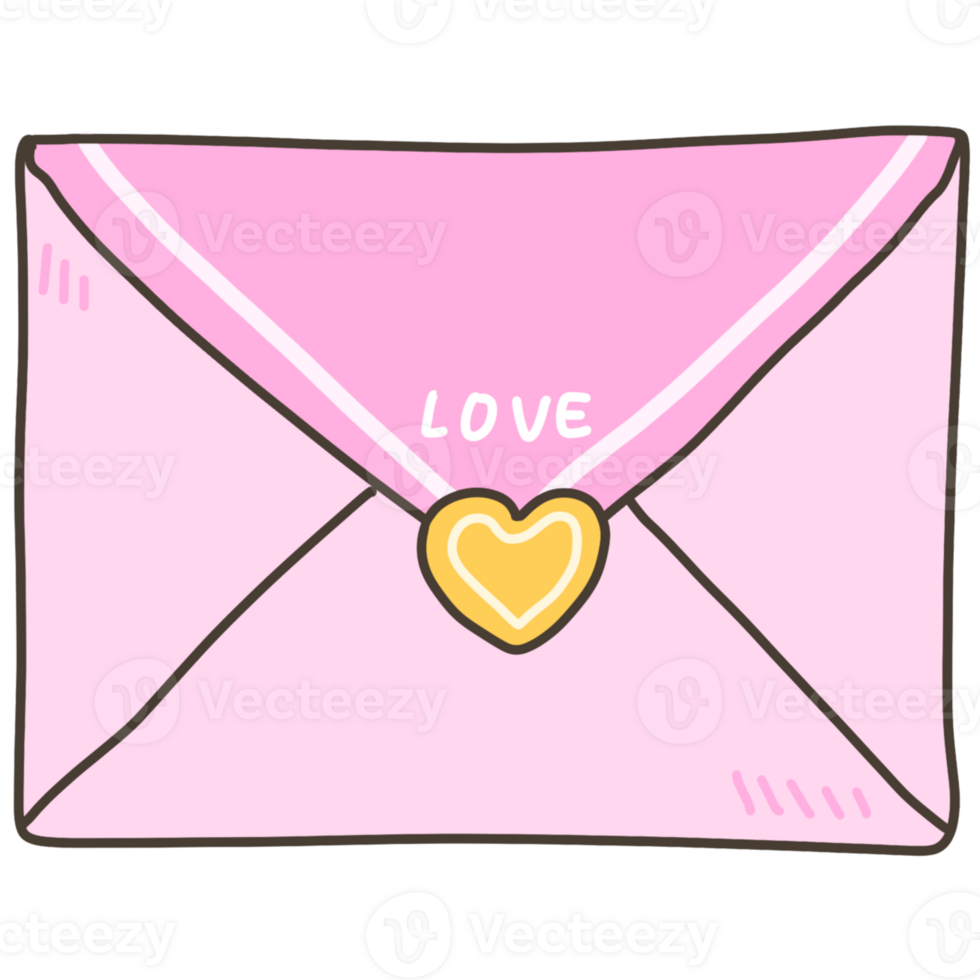 pink letter envelope png