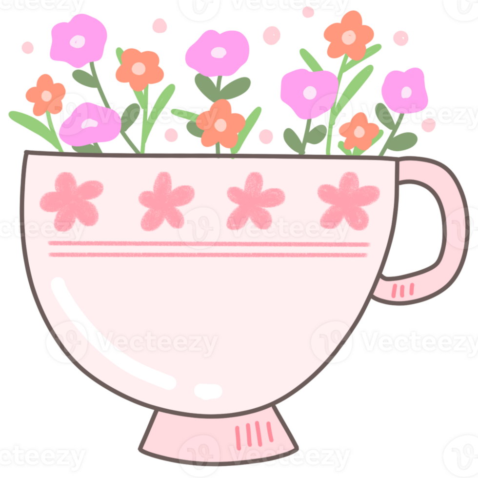pink mug cup png