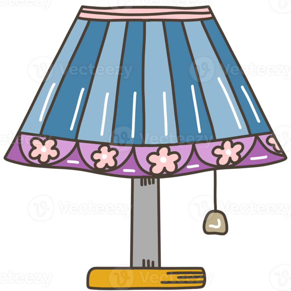 cute bed lamp png