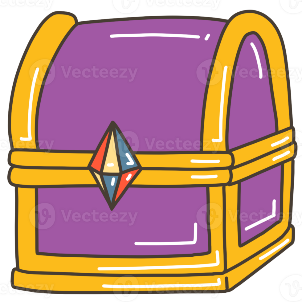 purple treasure box png