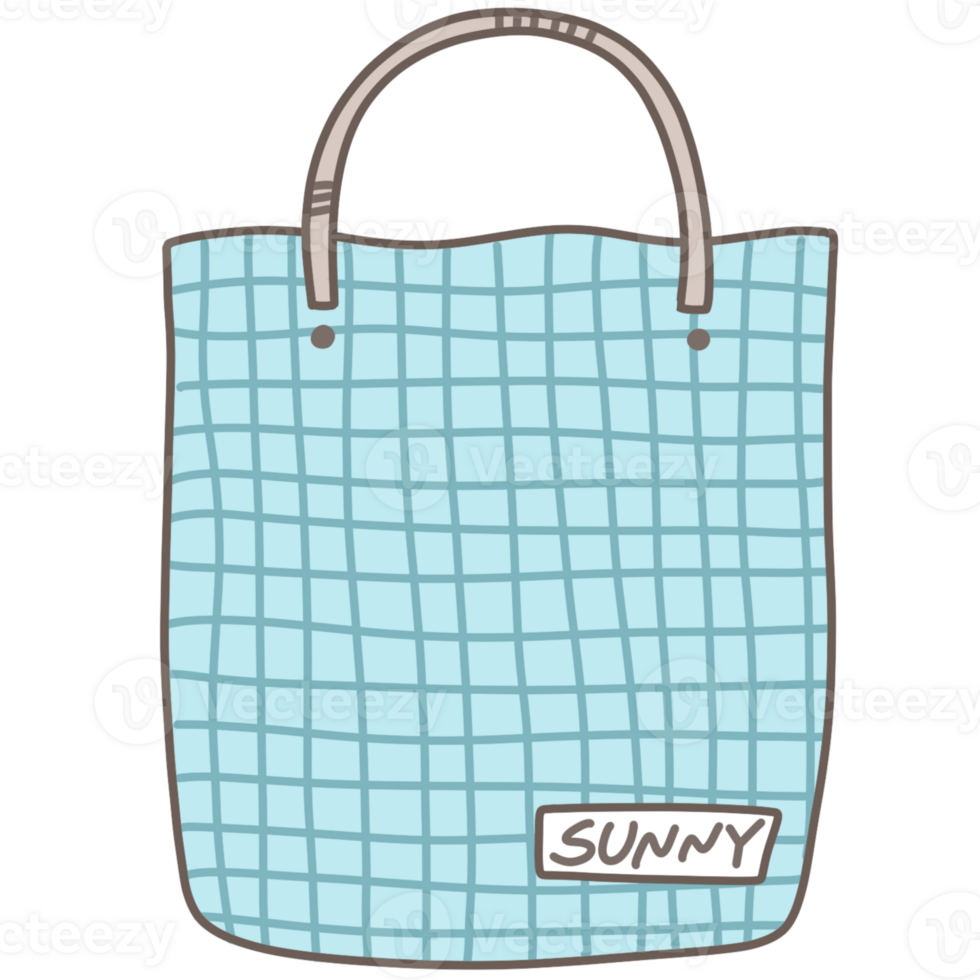 sky-blue tote bag png