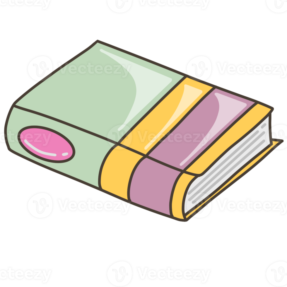 green yellow purple book png
