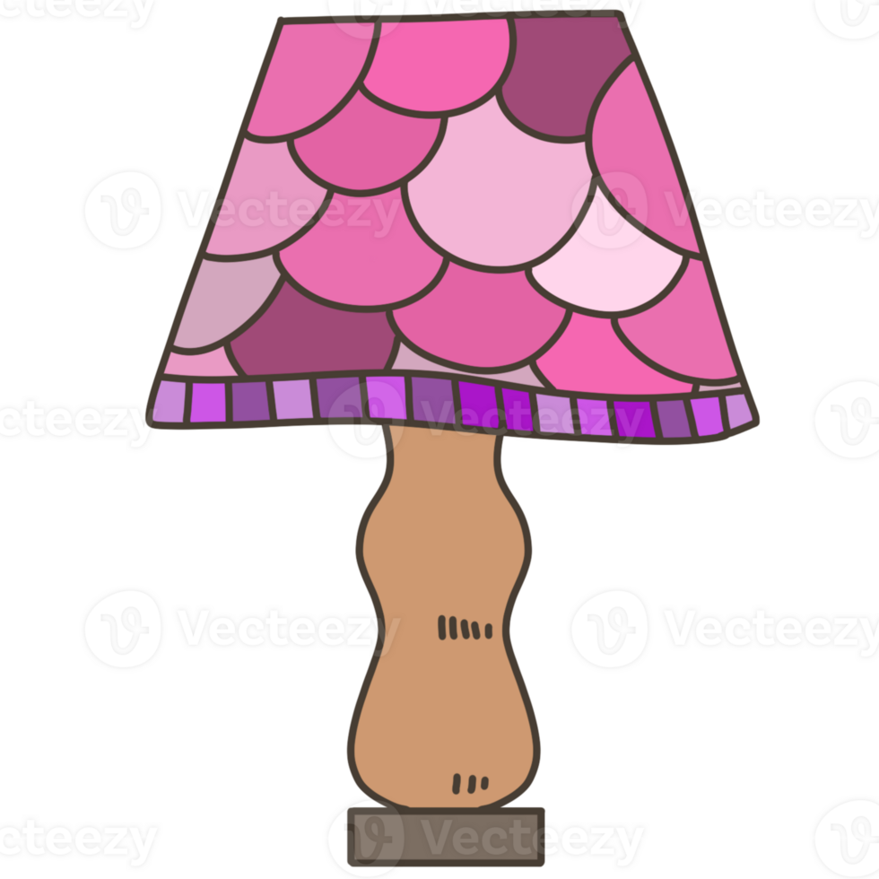 purple bed lamp png