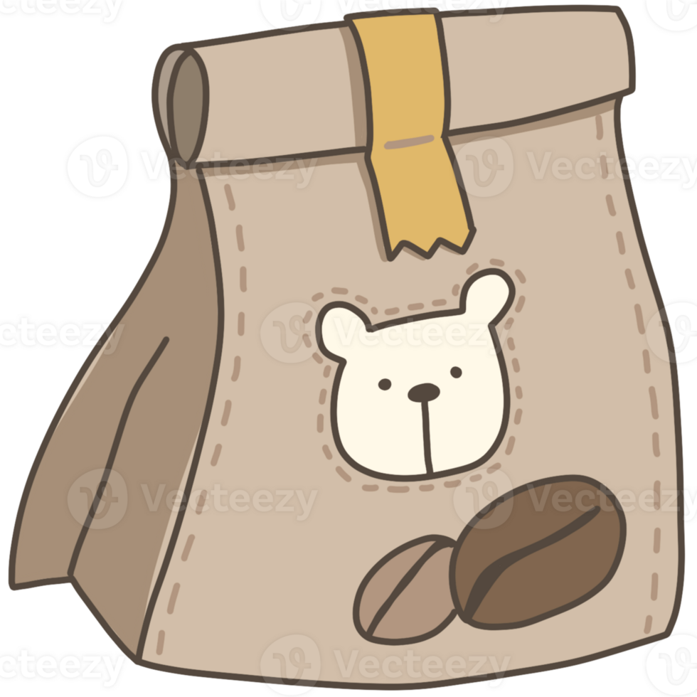 coffee bean bag png
