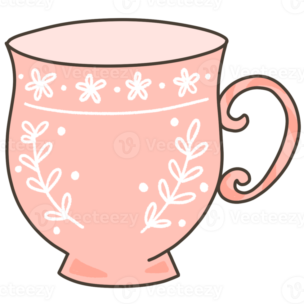 pink tea cup png