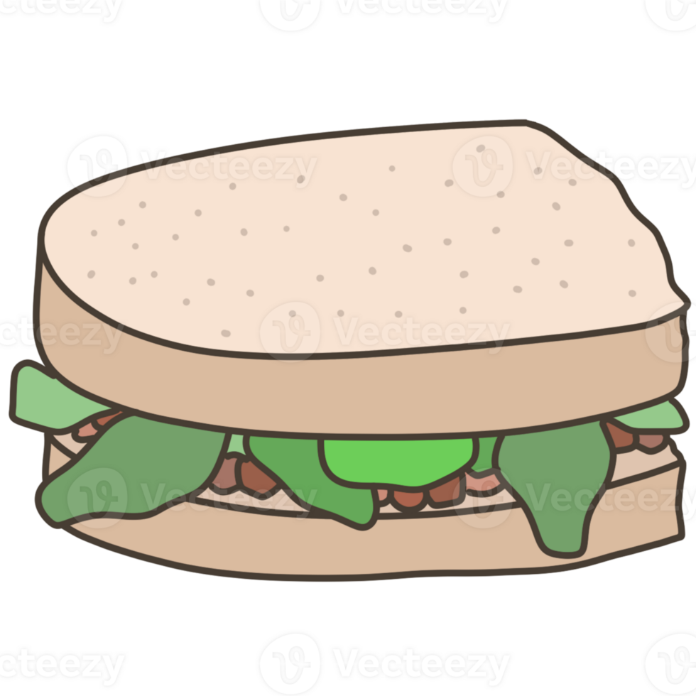 tasty sandwich illustration png