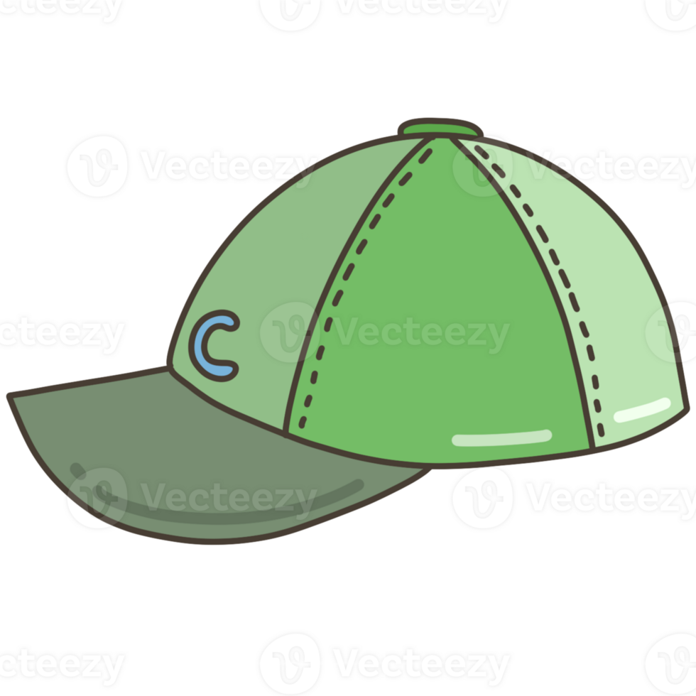 cute green cap png