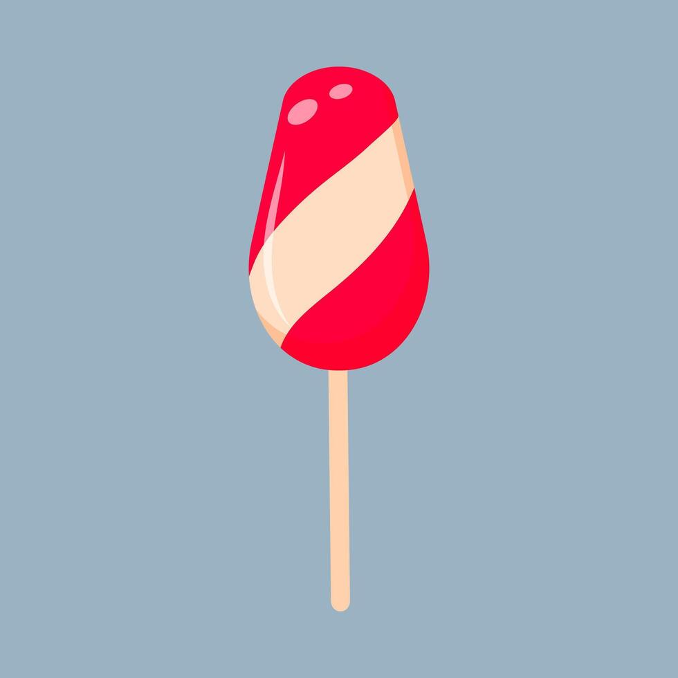 Christmas lollipop isolated vector