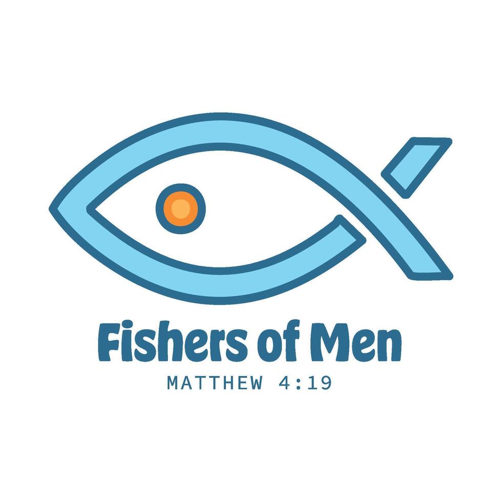 Biblical Phrase, Fisher of Men vector